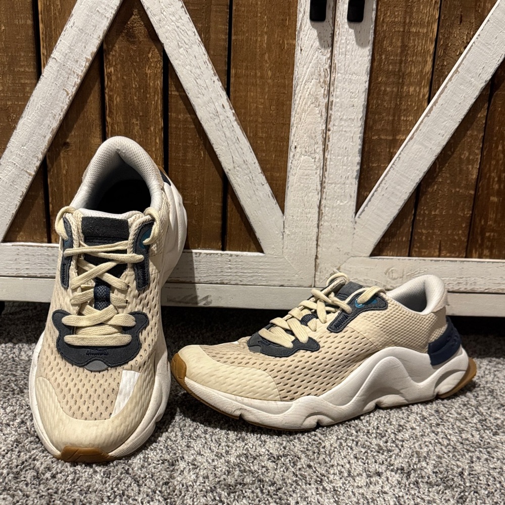 Sorel Beige and Navy Women's Sneakers
